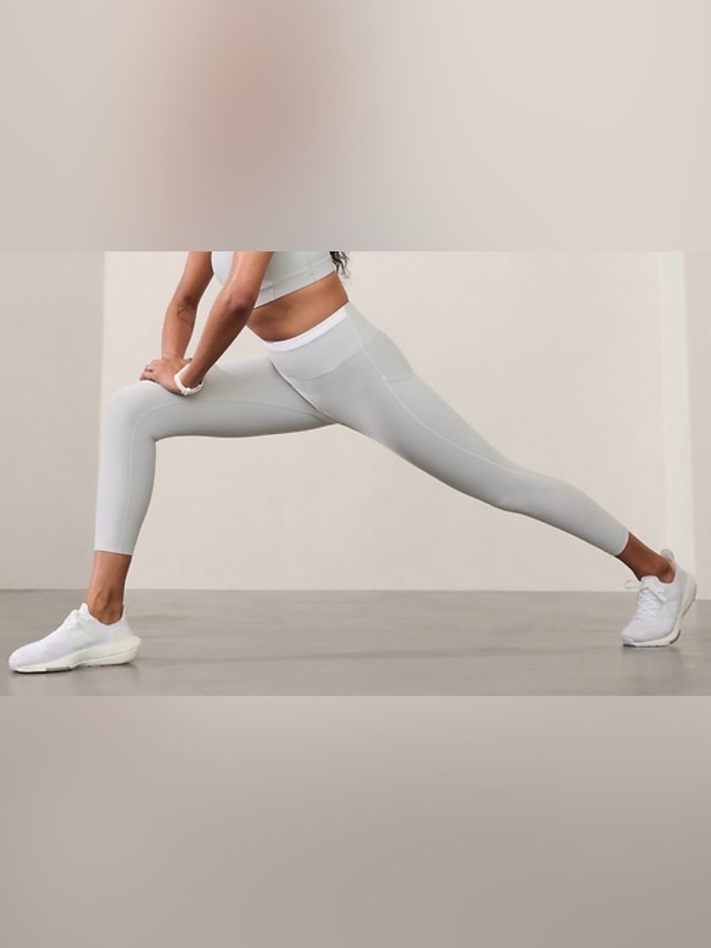 Athleta•Interval Stash High Rise Tipped 7/8 Legging•Size XXS
